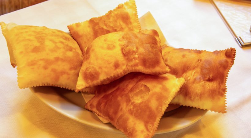 Mangiare gnocco fritto